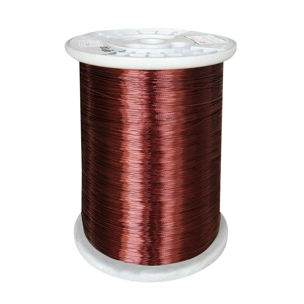 0.16mm 0.18mm rectangular flat round enamelled copper aluminum wire used for coils for motor generator transformer with ISO inte