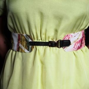 Lunar Rock Belt with Floral Print and embrodiery highlights