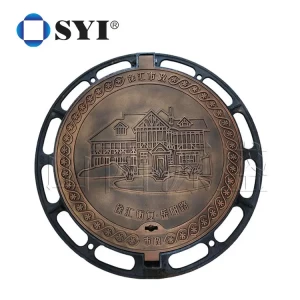 Casting Square Round New Generation Chemical Copper Artistic Manhole Cover