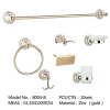 New Arrival Brushed Gold Bathroom Accessories And Gold Brass Bathroom Accessory Sets