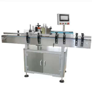 Automatic vertical round bottle labeler