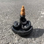 Gourd/ Cone Shaped Agarwood Incense Burnt in Ceramic Holder
