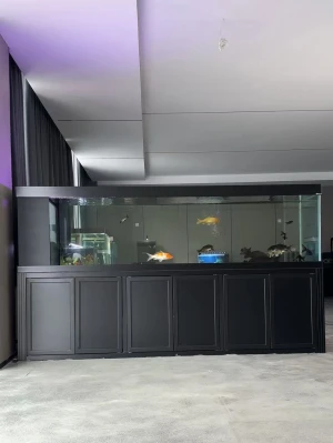 2 m - 8 m custom aluminium cabinet ultra glass dingju aquarium