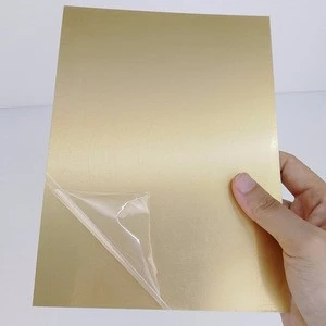 0.45mm thick Pearlscent Golden Clear sublimation Heat transfer printing on metal aluminum panel