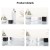 Import Empty clear 5g 10g 15g 30g 50g black transparent face cream jar square eye cream essence acrylic cream jar with lid from China
