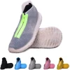 Reusable Silicone Waterproof Shoe Covers, Silicone Shoe Covers with Zipper No-Slip Silicone Rubber Shoe Cover