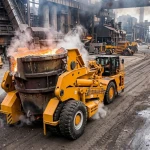 Heavy Duty Slag Pot Carrier for Steel Mill High Temperature Slag Transport
