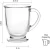 Import 15oz Clear Coffee Mugs With Handle from China