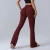 Import Women High Waist Flared Yoga Pants Ruched Butt Lifting Soft Stretchy Slim Fit Workout Casual Sports Trousers from China