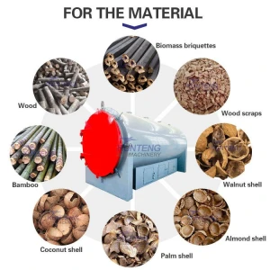 Charcoal Kiln Carbonization Furnace Bamboo Biomass Sawdust Briquette Wood Carbon Charcoal Carbonization Furnace