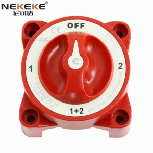 NEKEKE Auto Selector 4 Position Battery Disconnect Isolator Cut Off Kill Switch For Marine boat yacht car