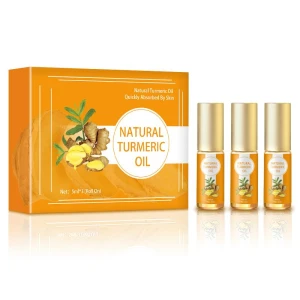 kanho custom natural organic whitening anti-aging spot 10ml essential oil turmeric Massage Essential oil gift set