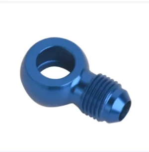 Blue Banjo Pipe Fitting High Performance Anodized