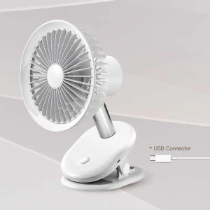Manufacturer OEM ODM Portable 5 Blade Reduction Noise Wide Angle Rechargeable Electric Clip Oscillating Fans