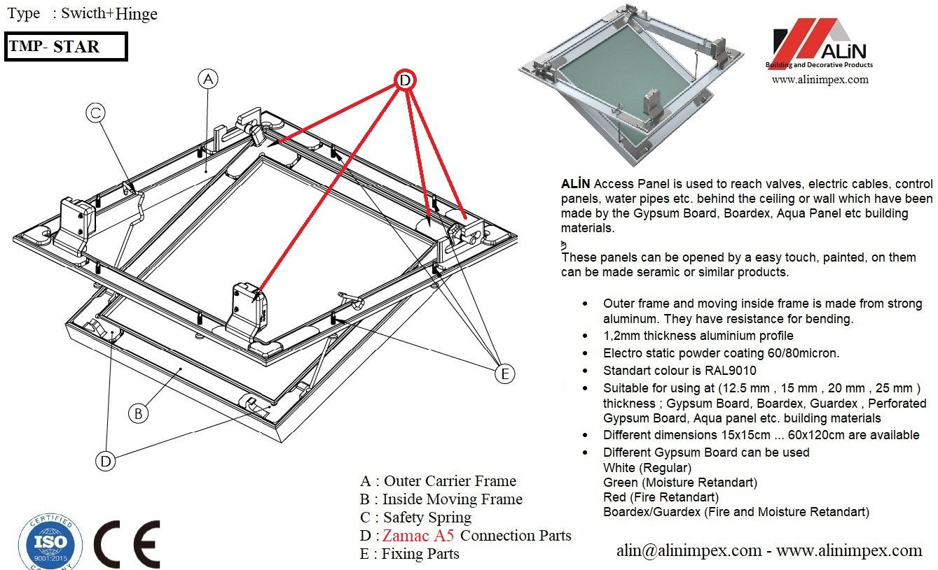 Buy Access Panel from ALIN IMPEX, Republic of Türkiye | Tradewheel.com