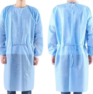 ppe isolation gown with knit cuff breathable gown in level1/2/3