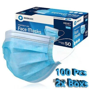 100 PCS Face Mask Mouth & Nose Protector Respirator Masks with Filter