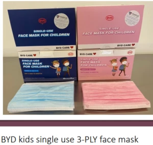 Kids 3-ply Disposable Face Mask