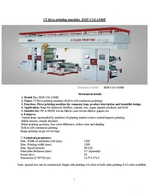 Plastic machinery; Lamination & Printing machines