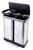 Import 60 Liters Dual-Compartment Stainless Steel Recycle Bin/Trash Can from China