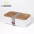 Import 1 Layers Hot Seller leakproof wooden bento box bamboo lunch box custom bento box eco with bamboo cover from China