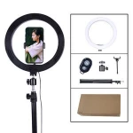 10 inch foldable led photographic lighting portable ring light with phone holder selfie stick