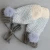 Import 100% cotton knitted mittens for kids children winter fur pompom gloves from China