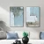 Import 100% Hand Painted Modern style Blue Seascape Abstract Art Pictures Wall Decoration Oil Painting on Canvas from China