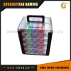 1000 Poker Chip Set With Transparent Acrylic Case