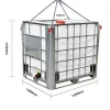 1000L HDPE plastic IBC tank for chemical storage equipment