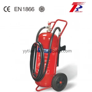100KG ABC Dry Powder wheeled trolley fire extinguisher with CE EN1866 approved fire prevention factory price China Manufacturer