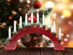 11Led Decorative plastic Candle Bridge LED Lights  Christmas Electric Flameless Light Festival