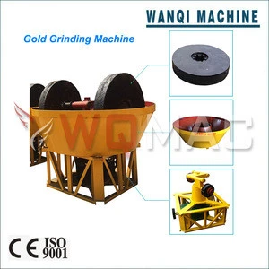 1200 1400 1600 wet pan mill gold ore grinding machine for sale in Sudan Wanqi Zhengzhou supplier