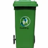 120L big public outdoor HDPE medical standing trash plastic garbage bin