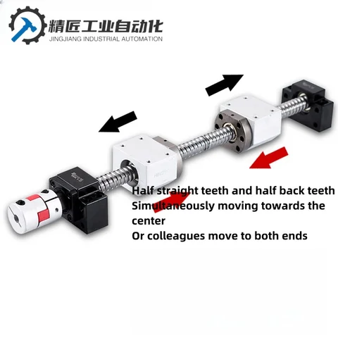 Screw And Key Rotation Buy 12/16/20/25/32 Left And Right Rotation Two-way Ball Screw Double ...