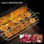 12L 12.7 Quarts 18 Presets Menu Convection Oven Rotisserie Dehydrator Bake Reheat Electric Air Fryer Oven