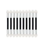 12pcs Eyeshadow Applicator Pro Sponge Double Ended Eye Shadow Make Up Supplies Portable Eye Shadow Brushes Powder Brush