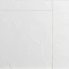 13"x20" Staggered Stone Panel System Solid White Cultured Marble Shower Surround Artificial Stone Shower Surround