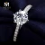 Import 14K 18K white gold moissanite diamond engagement wedding ring from China