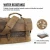 Import 15.6 Inch Waterproof Vintage Waxed Canvas Genuine Leather Laptop Bag Computer Shoulder Handbag Mens Messenger Bags from China