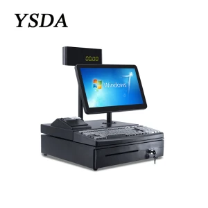 15.6inch All in one Pos system with Cash Register Drawer And 58mm Built-in printer