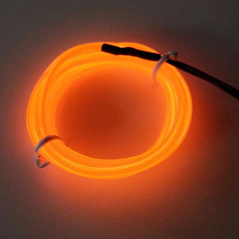 1.5m 2m 3m 5m LED Flexible Neon Light Glow EL Strip Tube Cool Wire Rope round shape dia 2.3mm Home Car Decor