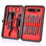 15Pcs Manicure Pedicure Set Nail Clippers Callus Remover Kit Hand Foot Care