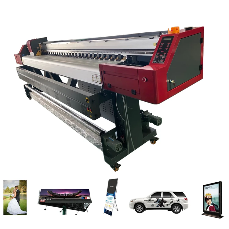 1.6 m High Quality 1440DPI DX5 Printheads One-Way Vision Mesh Flex Banner Vinyl Sticker Large Format Eco Solvent Printer