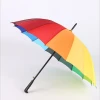 16K colorful with Print Auto Open Gradual Color Customized iridescence Straight Umbrella