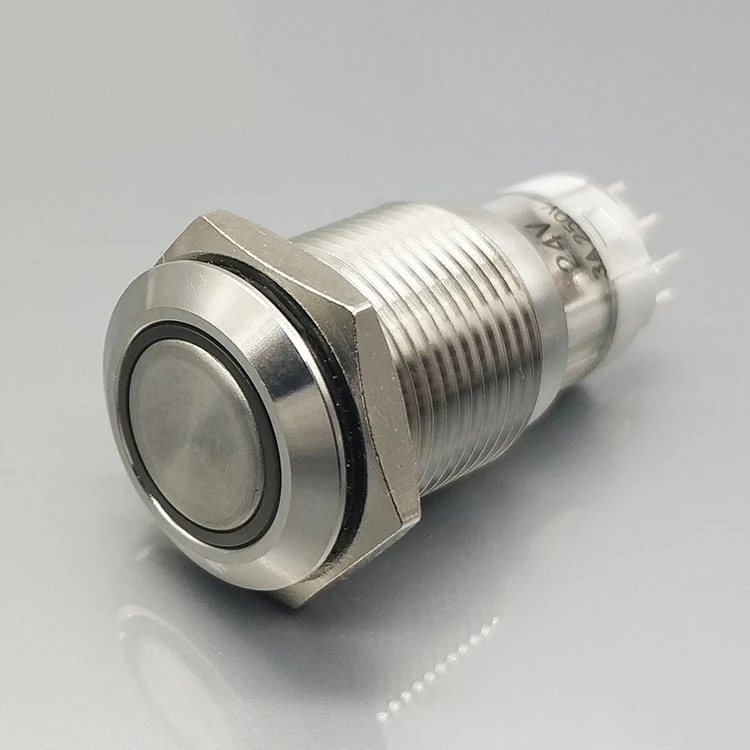 16mm 2 position no nc momentary push button switch