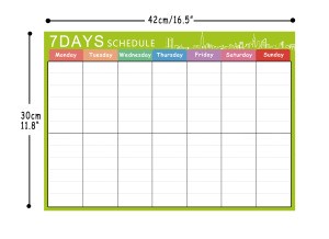 16&quot;X12&quot; Magnetic Refrigerator board Calendar Monthly Planner Dry Erase Board, For Kitchen Fridge