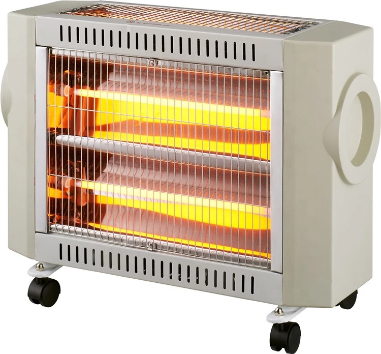 1800W 3 tubes electric quartz foot heater with safety switch