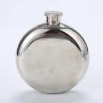 1OZ Stainless Steel Liquor Hip Flask Outdoor Round Hip Flask