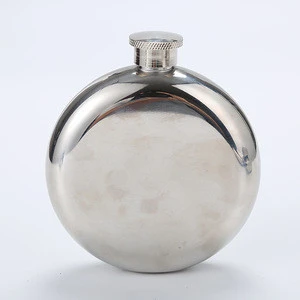 1OZ Stainless Steel Liquor Hip Flask Outdoor Round Hip Flask